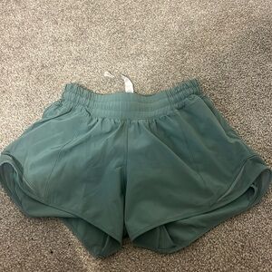 Green lulu lemon shorts